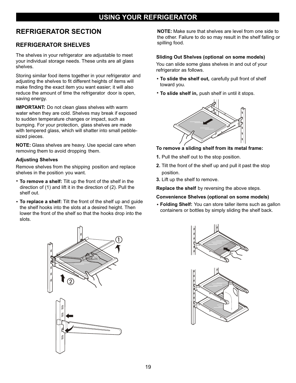 Using your refrigerator | LG LFC23760ST User Manual | Page 18 / 33
