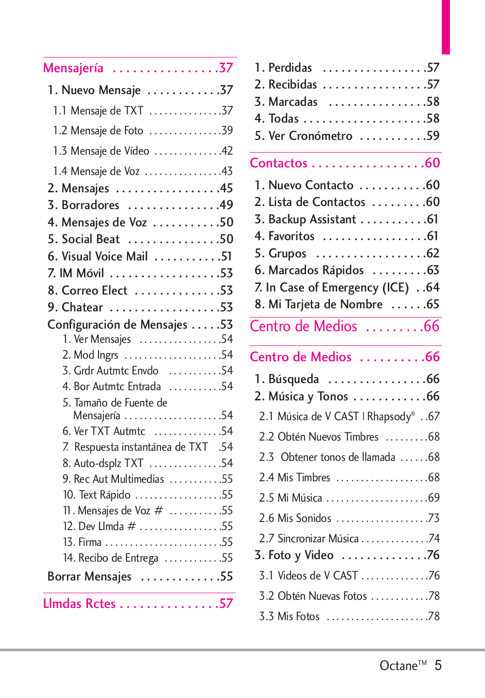 Centro de medios | LG Octane VN530 User Manual | Page 171 / 345