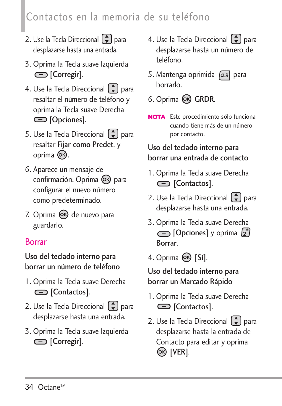 Borrar | LG Octane VN530 User Manual | Page 200 / 345