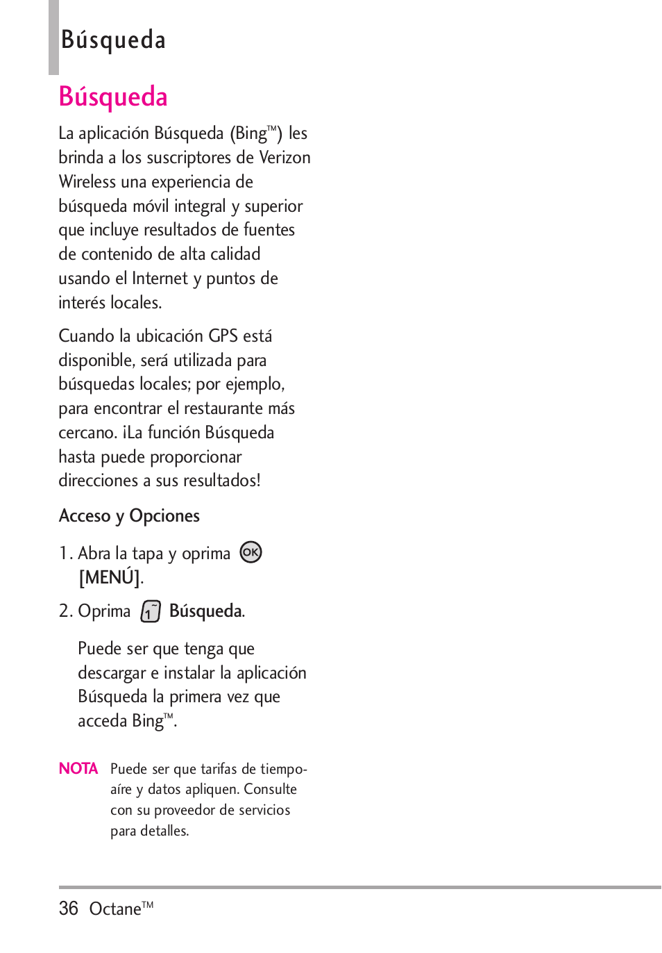 Búsqueda | LG Octane VN530 User Manual | Page 202 / 345