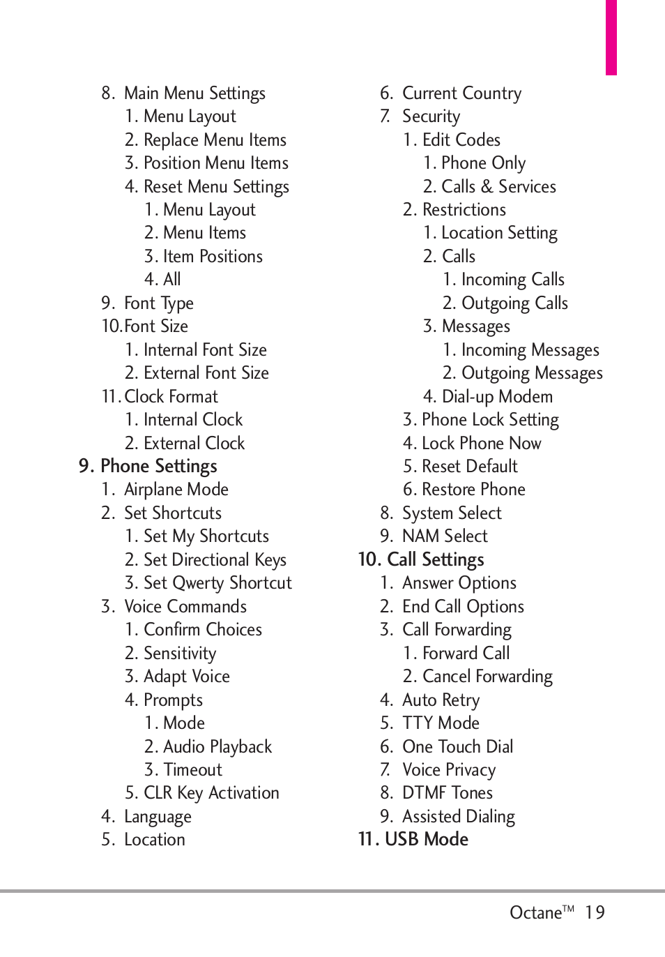 LG Octane VN530 User Manual | Page 21 / 345