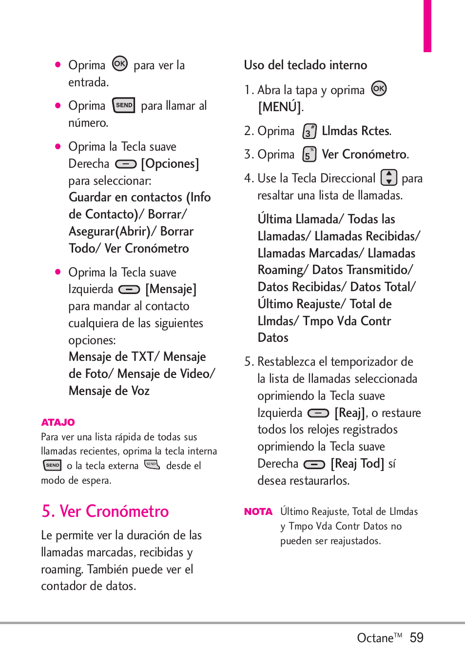 Ver cronómetro | LG Octane VN530 User Manual | Page 225 / 345