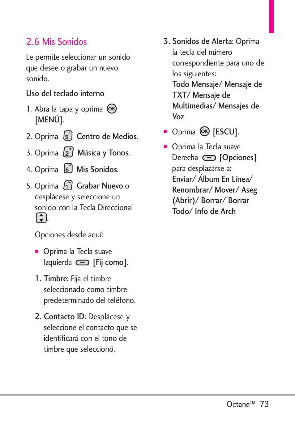 6 mis sonidos | LG Octane VN530 User Manual | Page 239 / 345