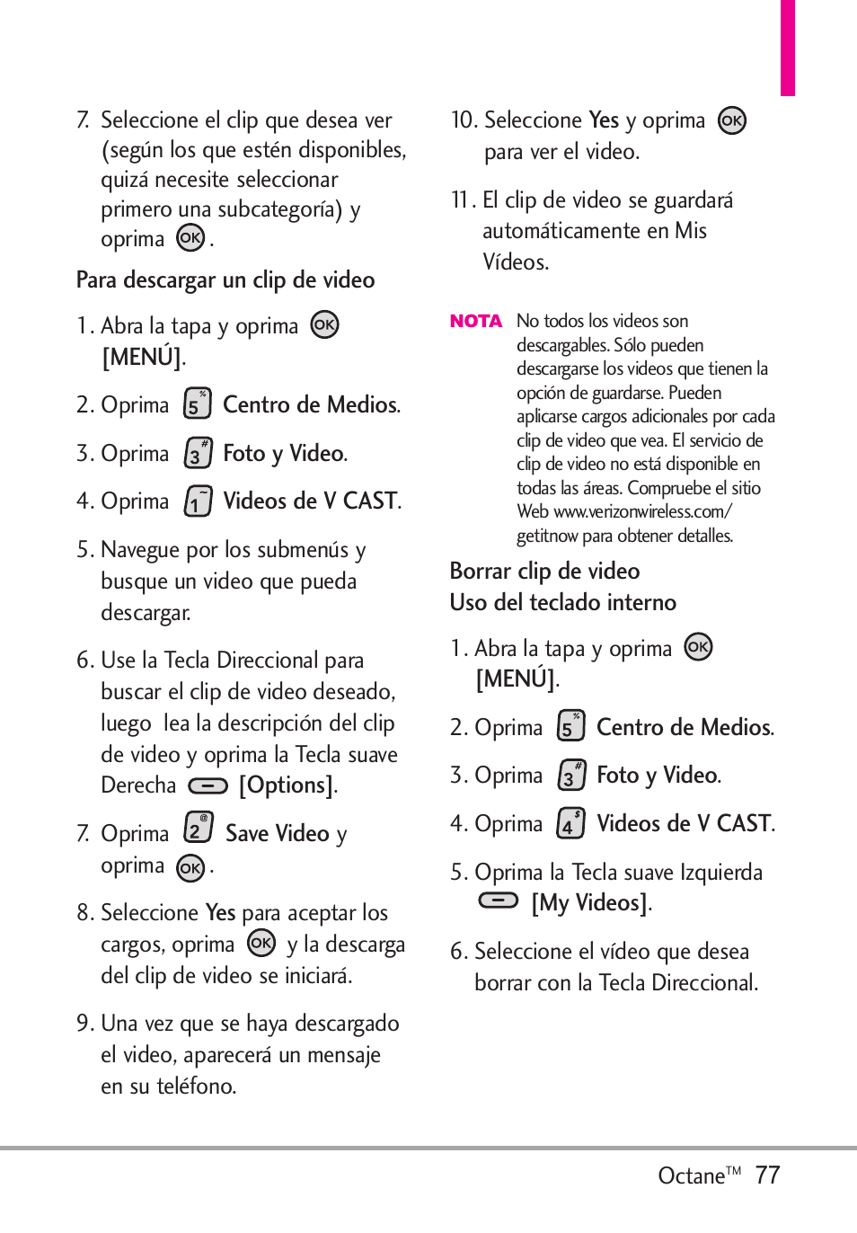 LG Octane VN530 User Manual | Page 243 / 345