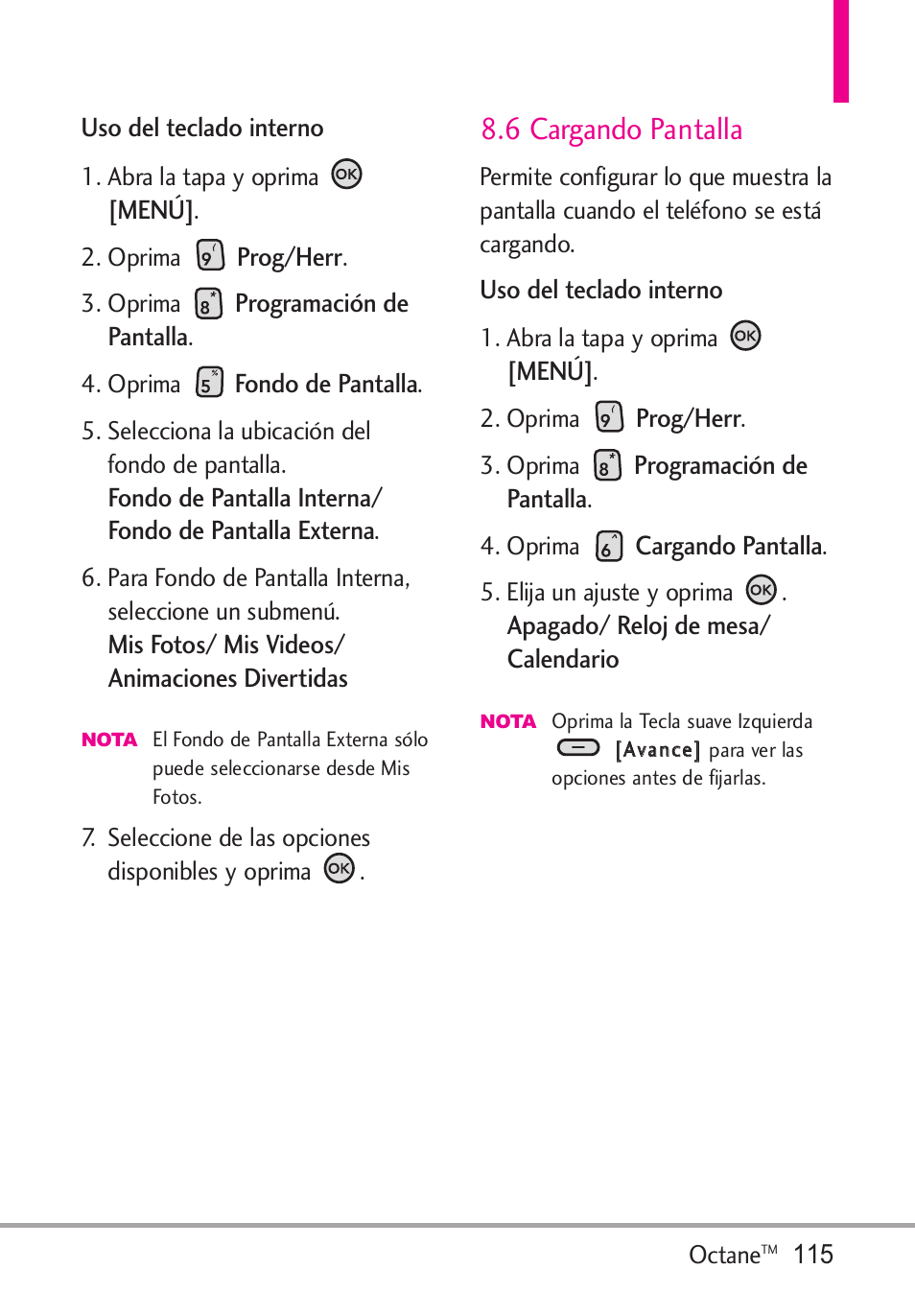 6 cargando pantalla | LG Octane VN530 User Manual | Page 281 / 345