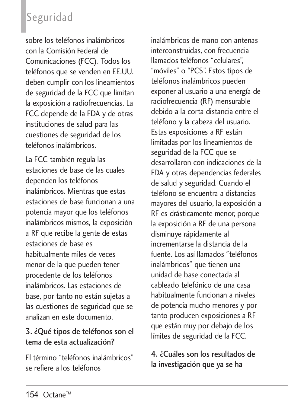Seguridad | LG Octane VN530 User Manual | Page 320 / 345