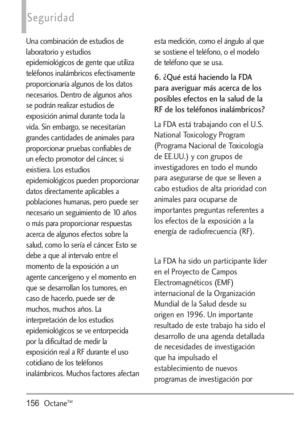 Seguridad | LG Octane VN530 User Manual | Page 322 / 345