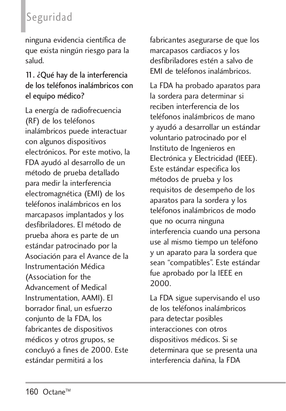 Seguridad | LG Octane VN530 User Manual | Page 326 / 345