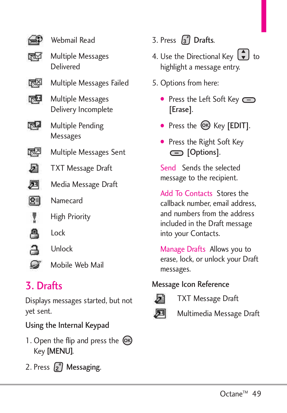 Drafts | LG Octane VN530 User Manual | Page 51 / 345