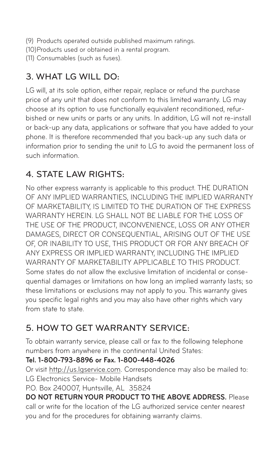 LG GS505NV User Manual | Page 121 / 253