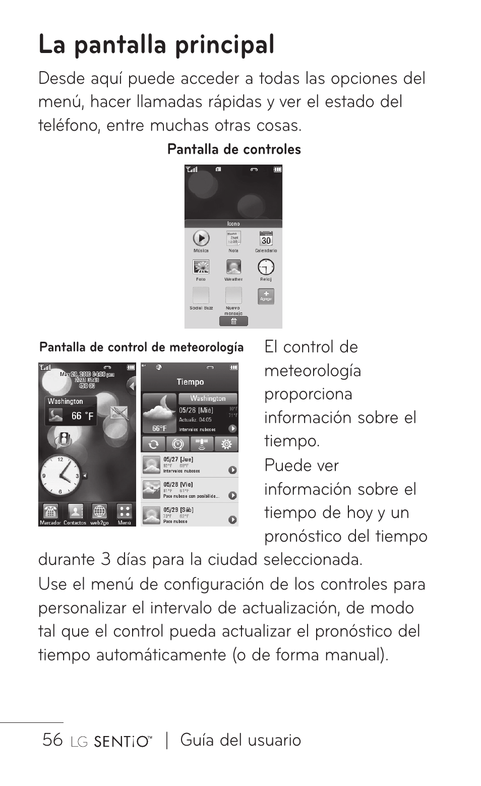 La pantalla principal | LG GS505NV User Manual | Page 177 / 253
