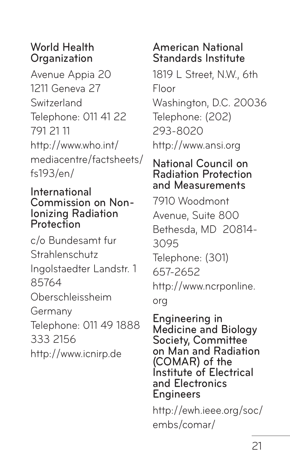 LG GS505NV User Manual | Page 23 / 253
