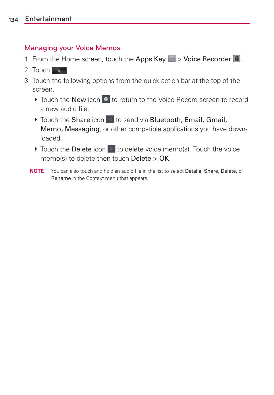 LG MS770 User Manual | Page 136 / 190