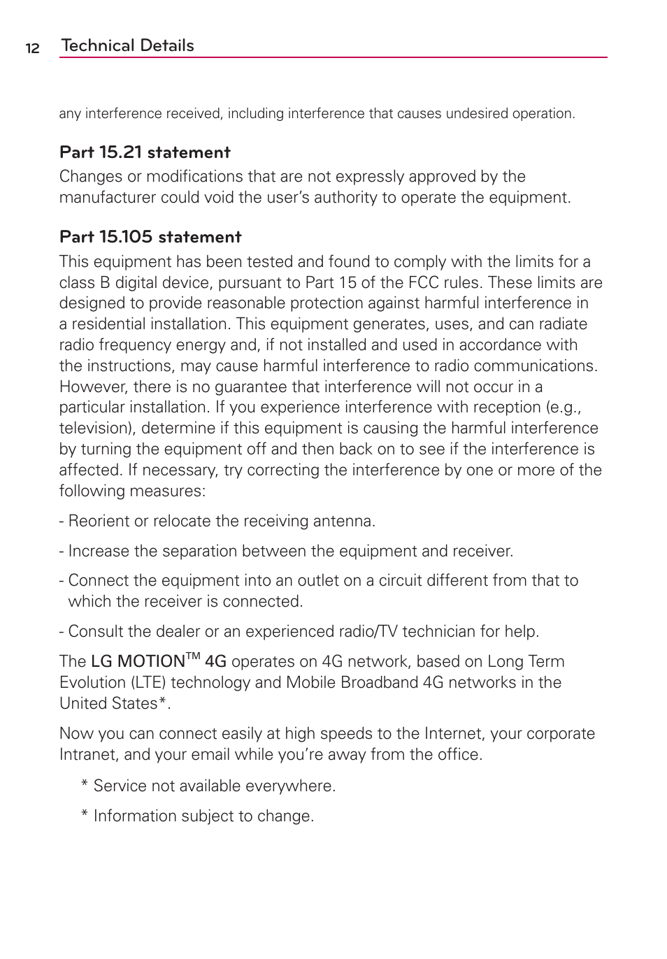 LG MS770 User Manual | Page 14 / 190