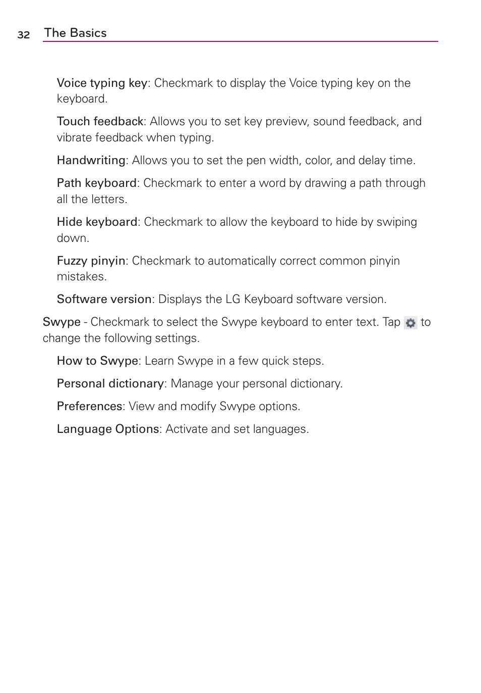 LG MS770 User Manual | Page 34 / 190