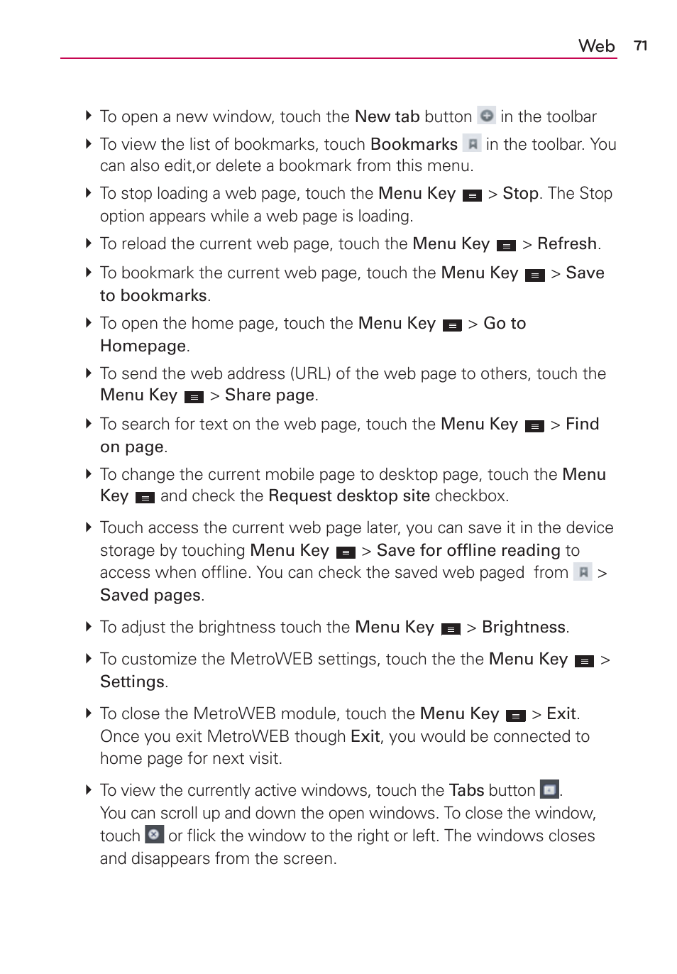 LG MS770 User Manual | Page 73 / 190