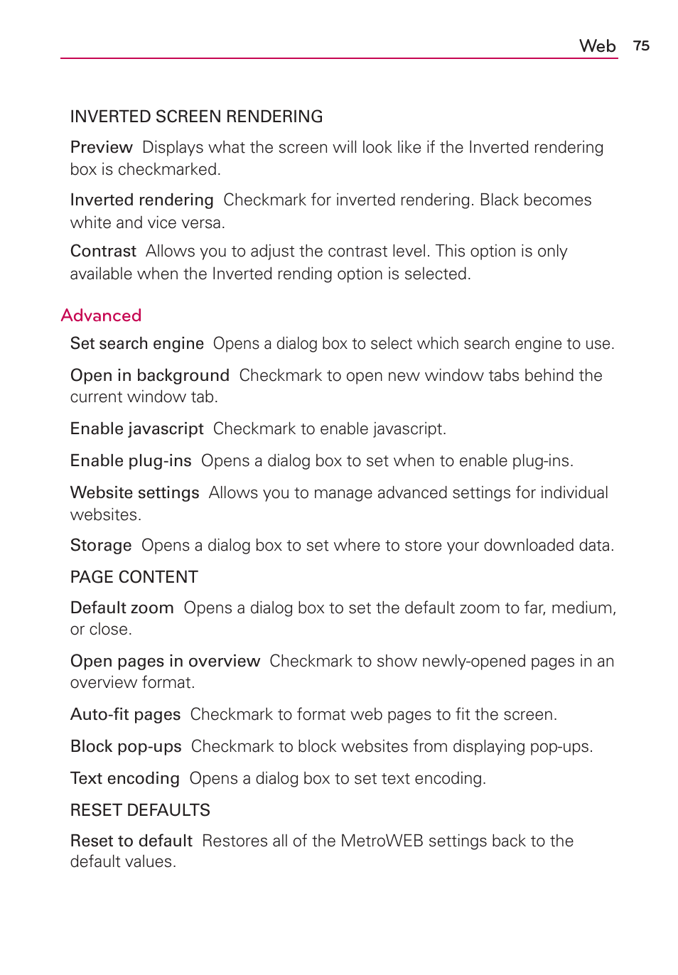 LG MS770 User Manual | Page 77 / 190