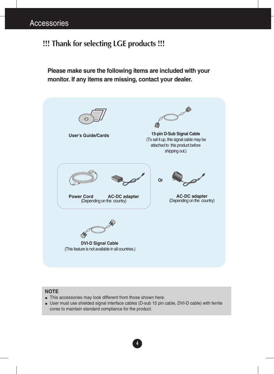 LG E2250VR-SN User Manual | Page 5 / 36