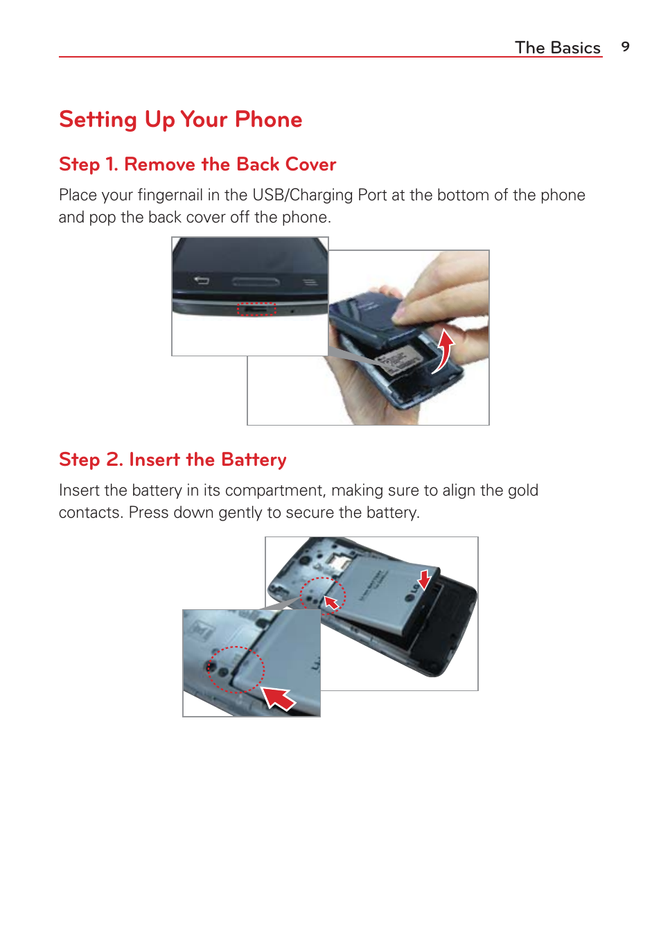 Setting up your phone | LG LGVS876 User Manual | Page 11 / 226
