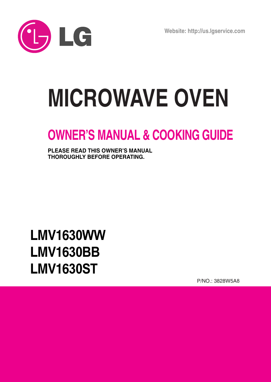 LG LMV1630ST User Manual | 30 pages