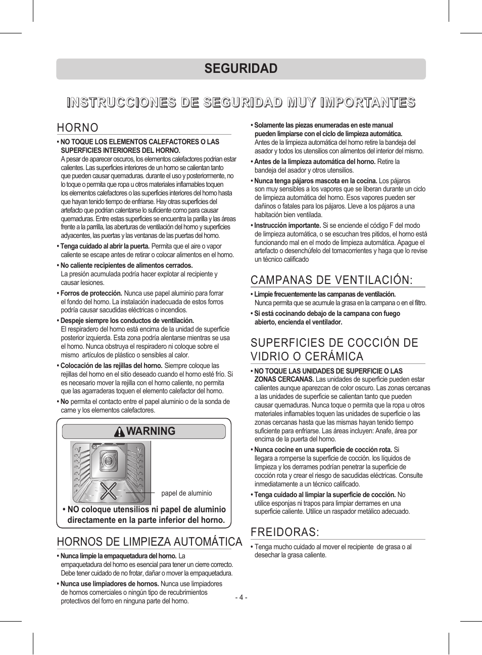 LG LRE30453ST User Manual | Page 40 / 76