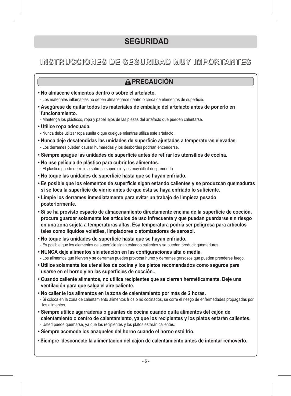 LG LRE30453ST User Manual | Page 42 / 76