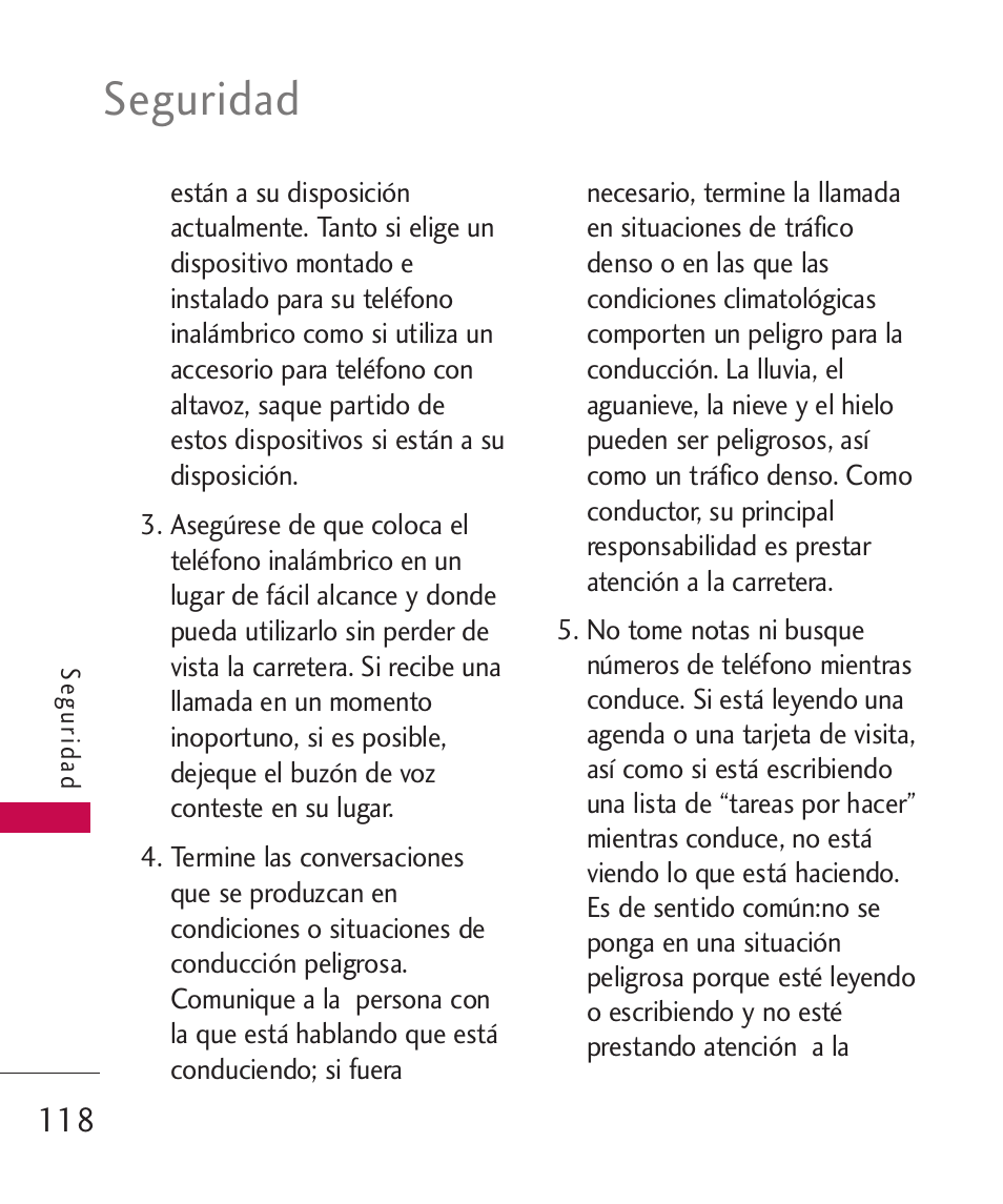 Seguridad | LG MN270 User Manual | Page 252 / 273