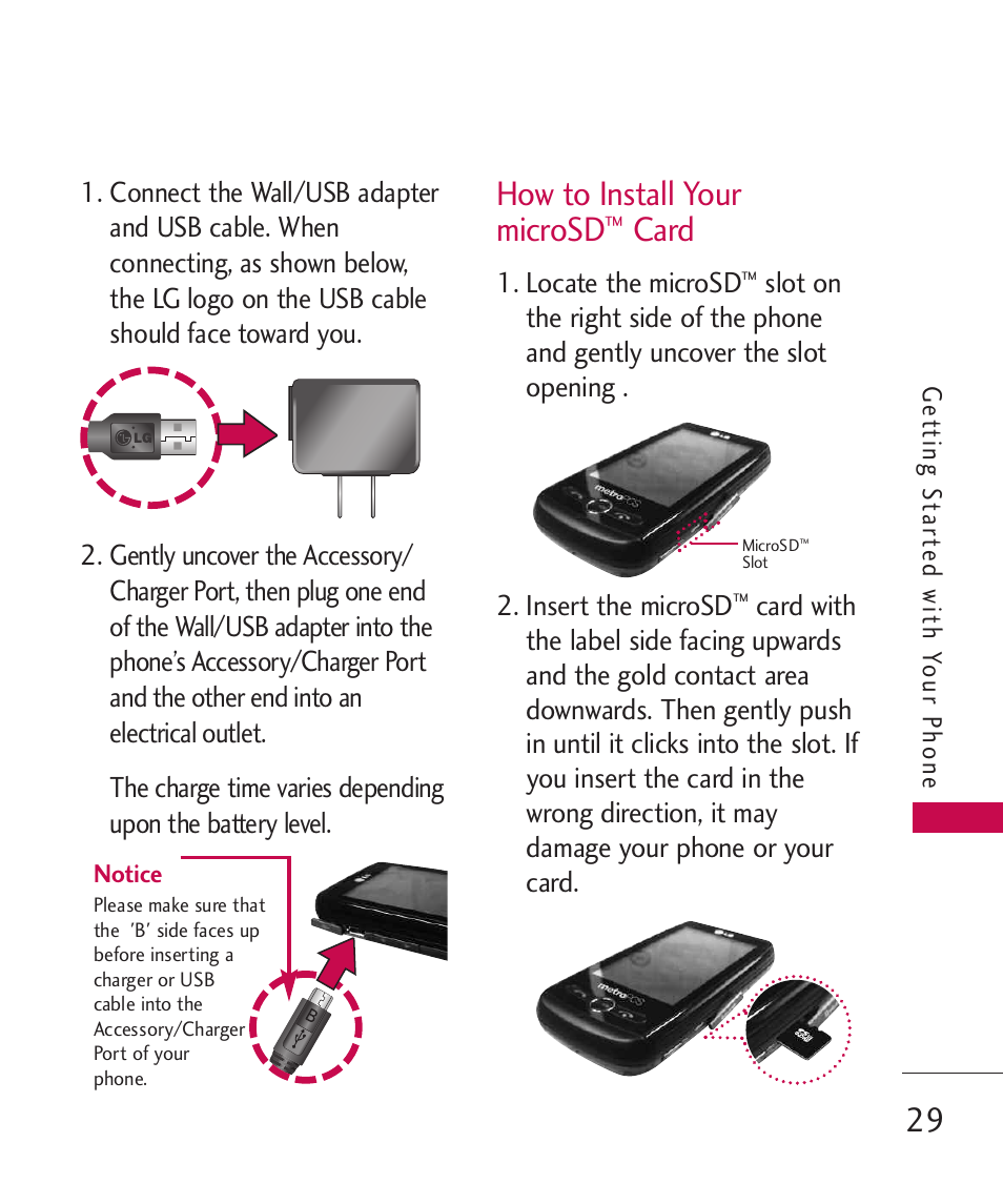 How to install your microsd, Card | LG MN270 User Manual | Page 31 / 273