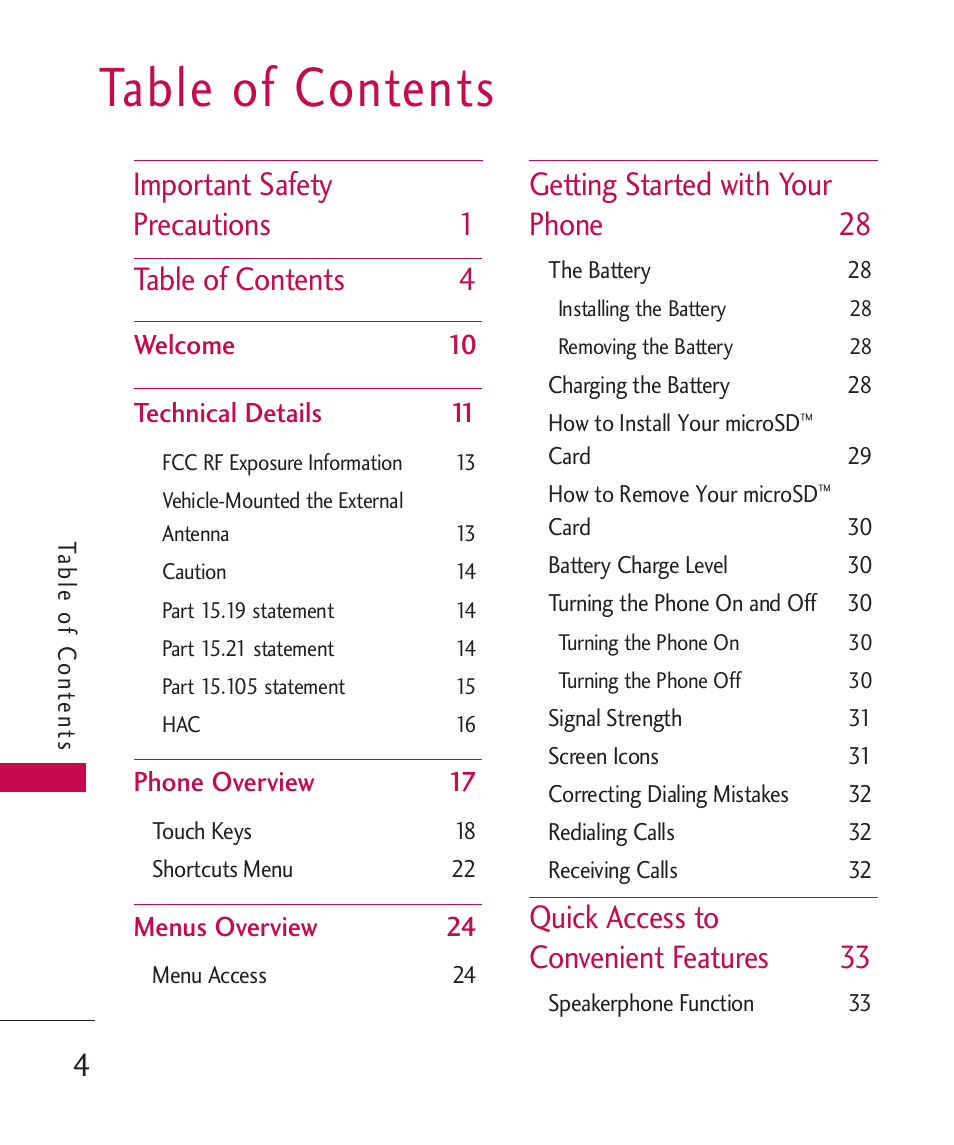 LG MN270 User Manual | Page 6 / 273