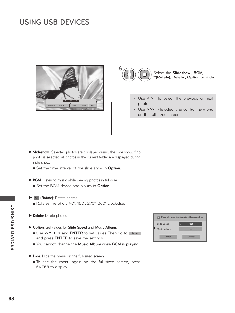 Using usb devices, Usin g u sb d ev ic es | LG M2380D-PU User Manual | Page 98 / 126