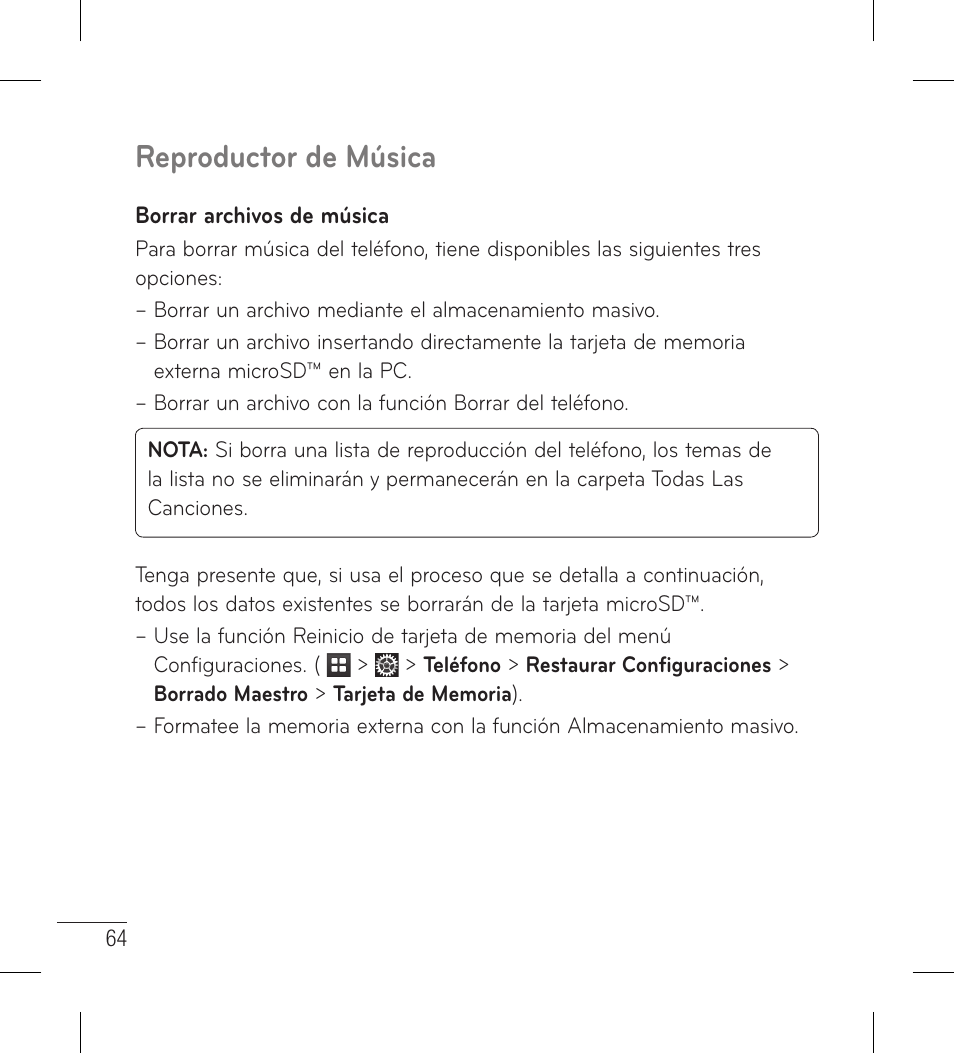 Reproductor de música | LG LG306G User Manual | Page 152 / 186