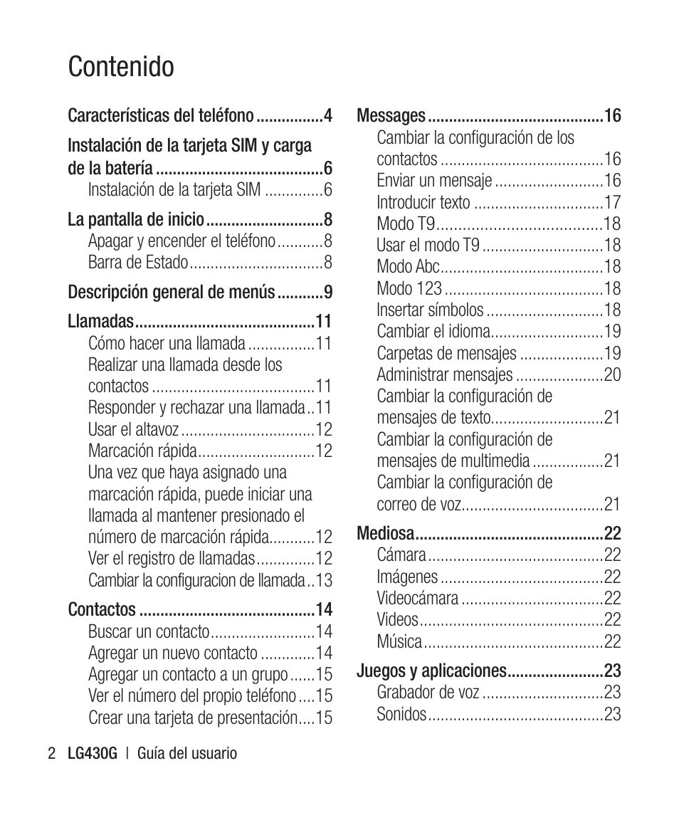 LG LG430G User Manual | Page 61 / 121