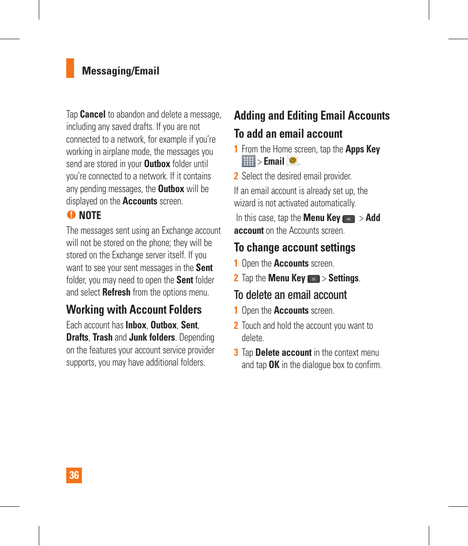LG P870 User Manual | Page 36 / 110