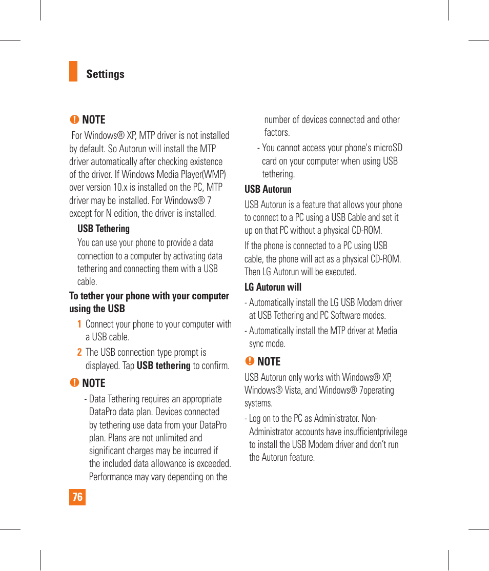 LG P870 User Manual | Page 76 / 110