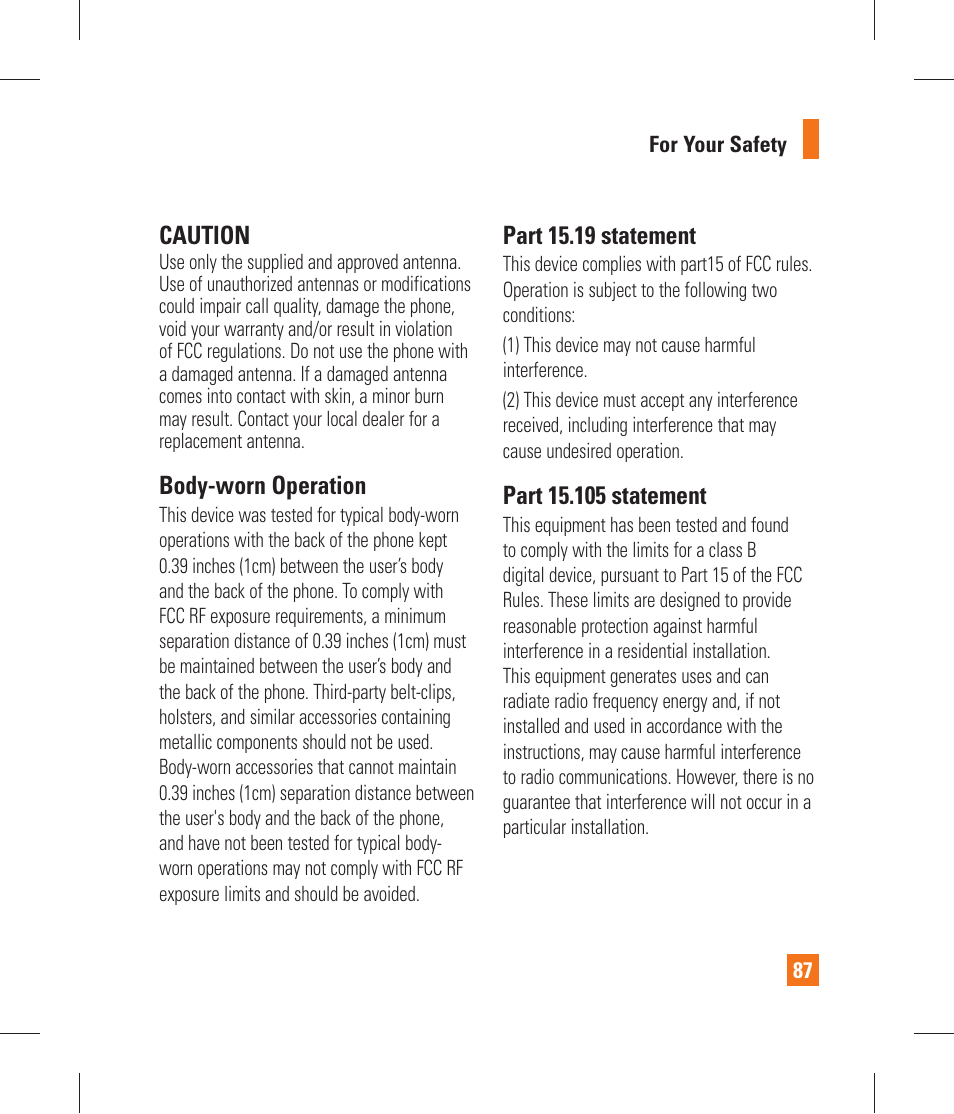 LG P870 User Manual | Page 87 / 110