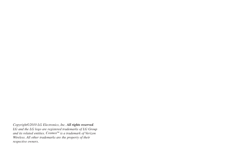 LG LGVN250PP User Manual | Page 2 / 141