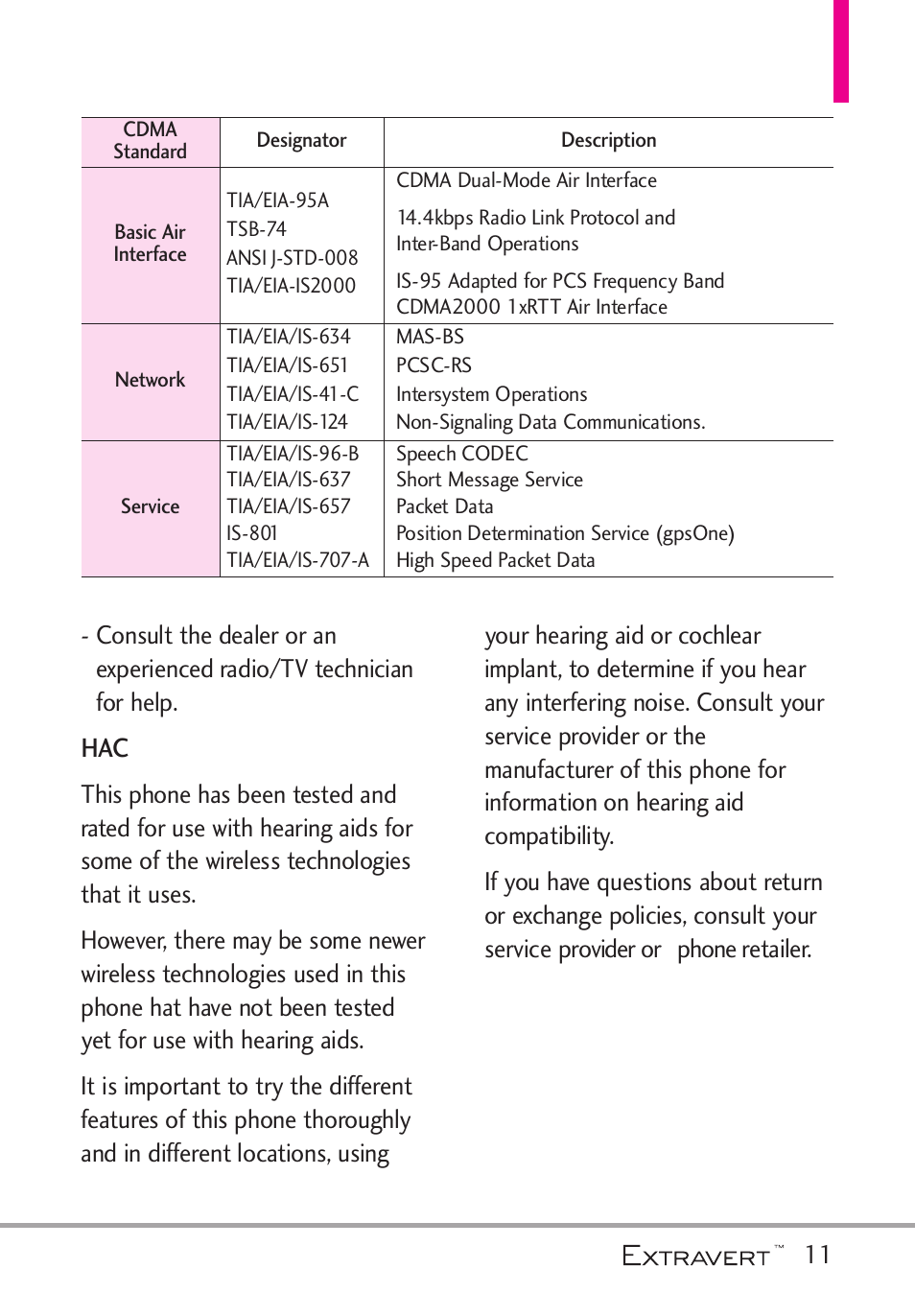 LG VN271 User Manual | Page 13 / 270