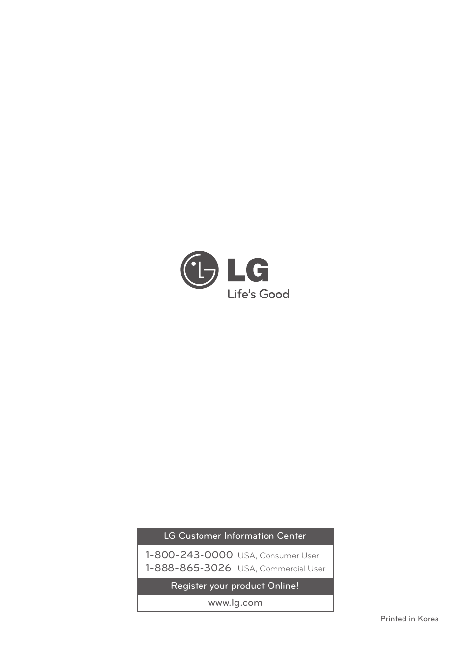 LG LMVH1711ST User Manual | Page 48 / 48