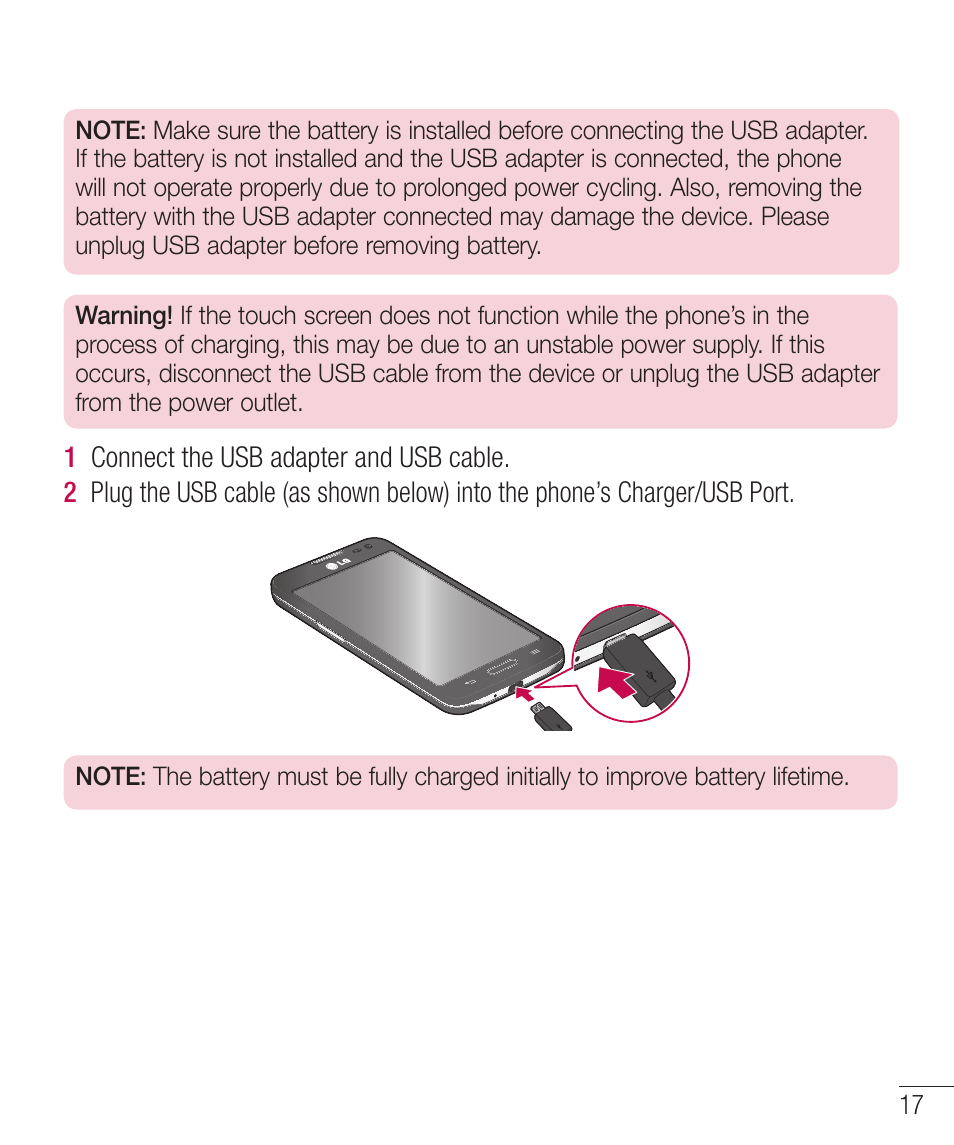 LG LGD321 User Manual | Page 19 / 118