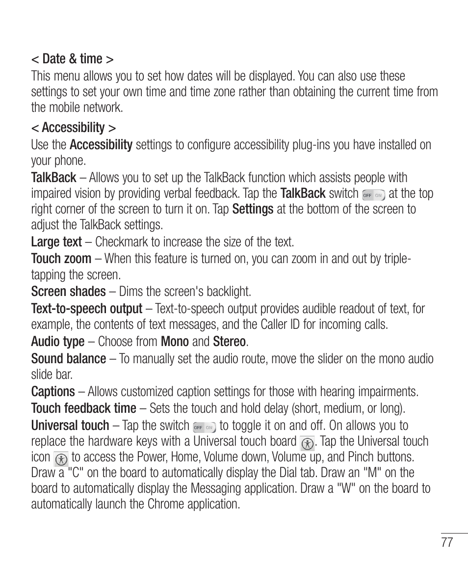 LG LGD321 User Manual | Page 79 / 118