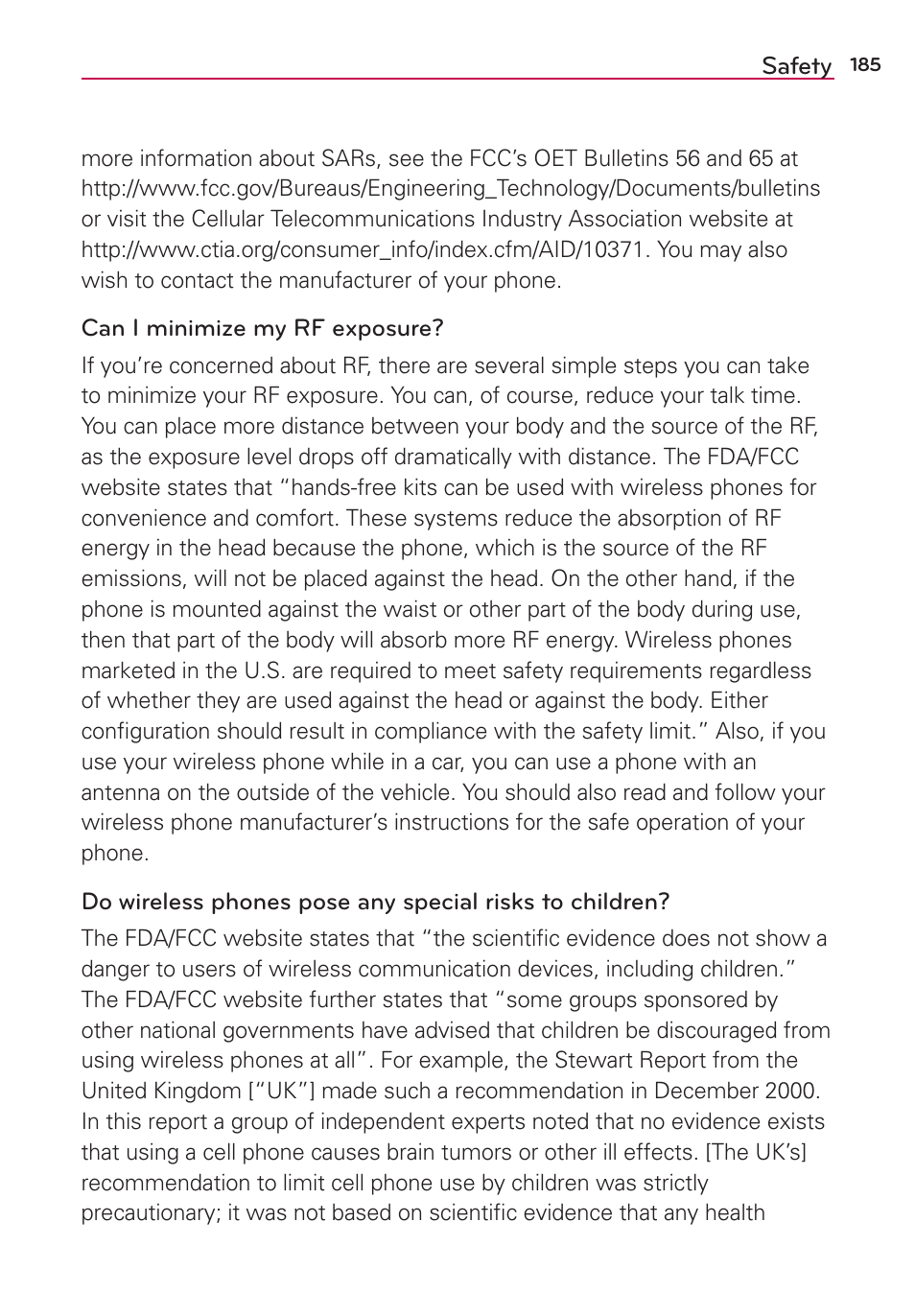 LG LGAS876 User Manual | Page 185 / 218