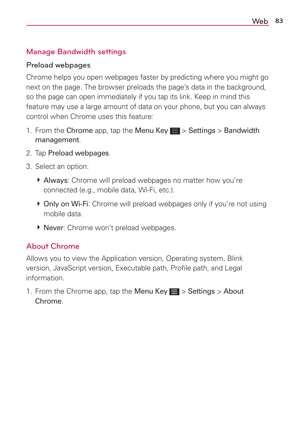 LG LGAS876 User Manual | Page 83 / 218
