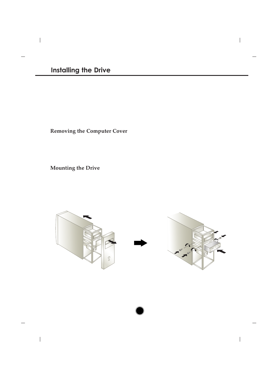 Installing the drive | LG GH22NS50 User Manual | Page 7 / 13