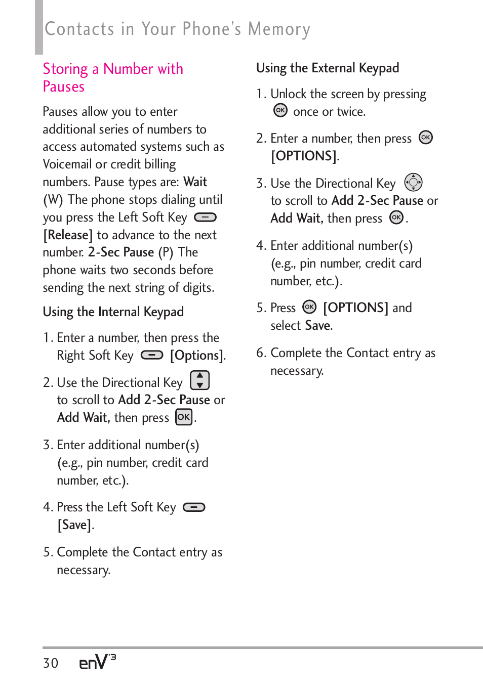 Storing a number with pauses | LG LGVX9200 User Manual | Page 32 / 317