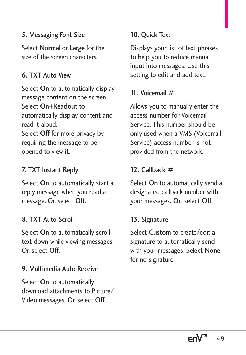 LG LGVX9200 User Manual | Page 51 / 317