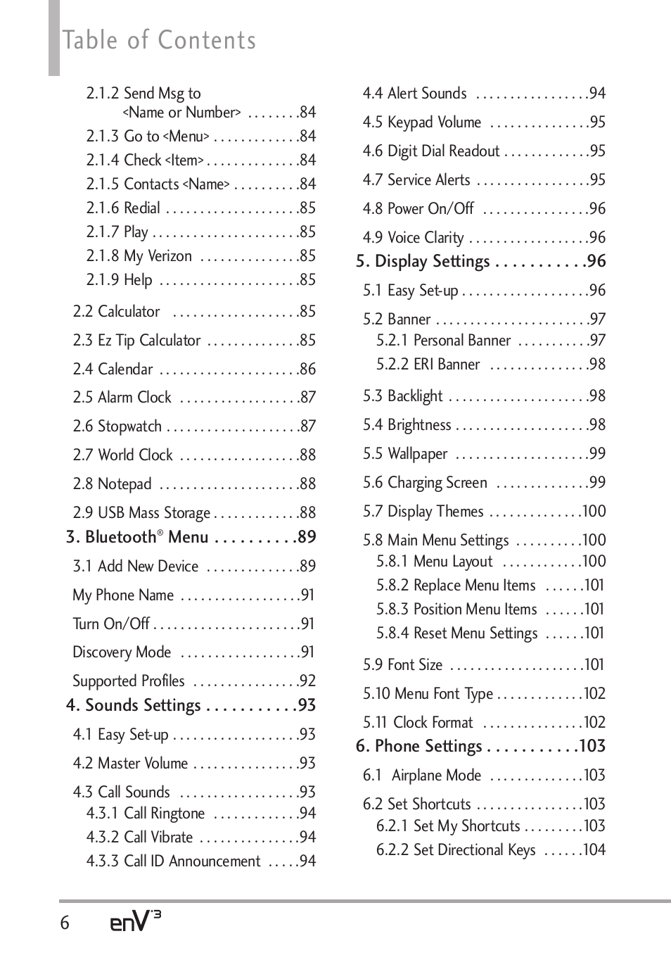 LG LGVX9200 User Manual | Page 8 / 317