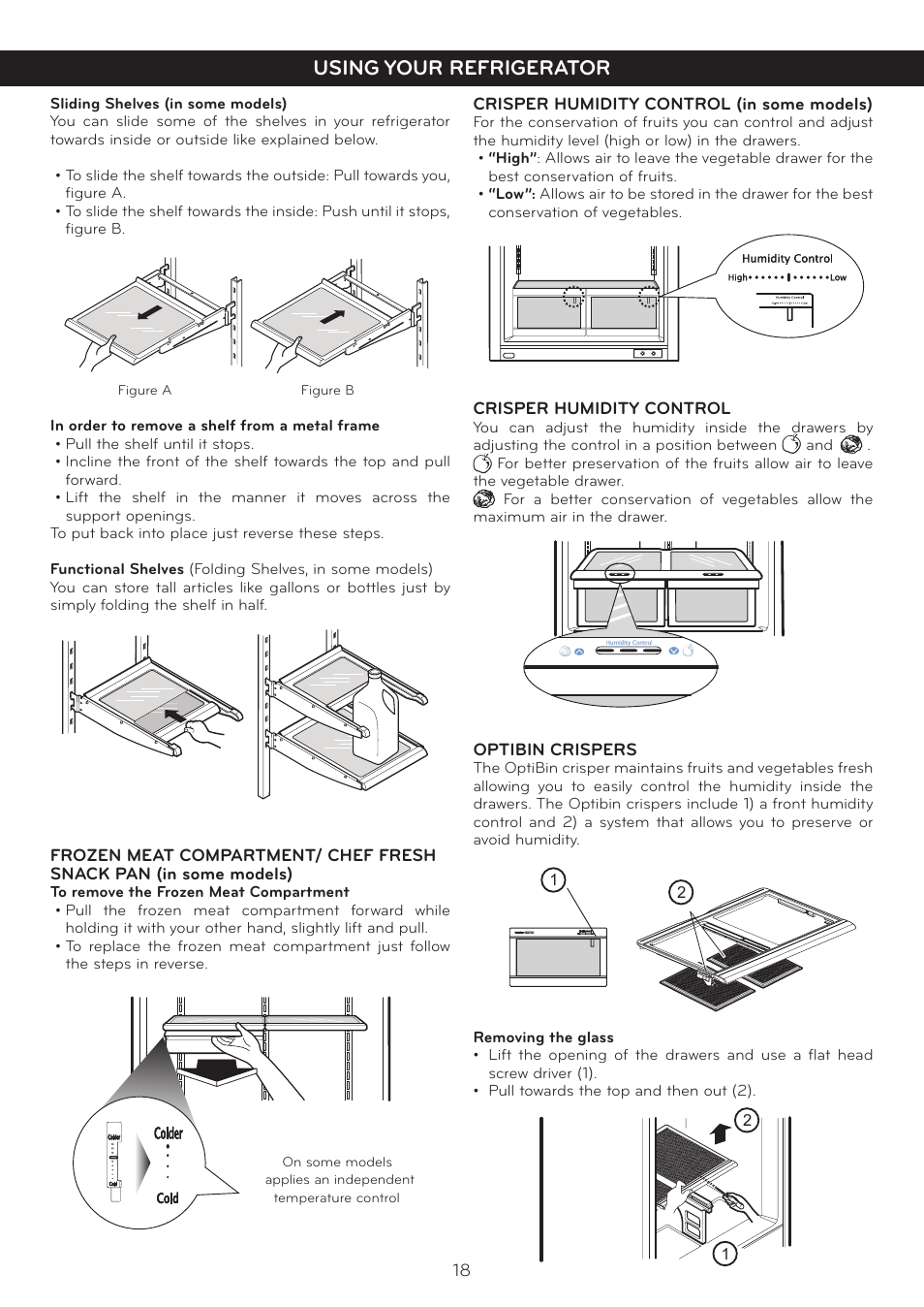 Using your refrigerator | LG LFC20760SB User Manual | Page 19 / 31