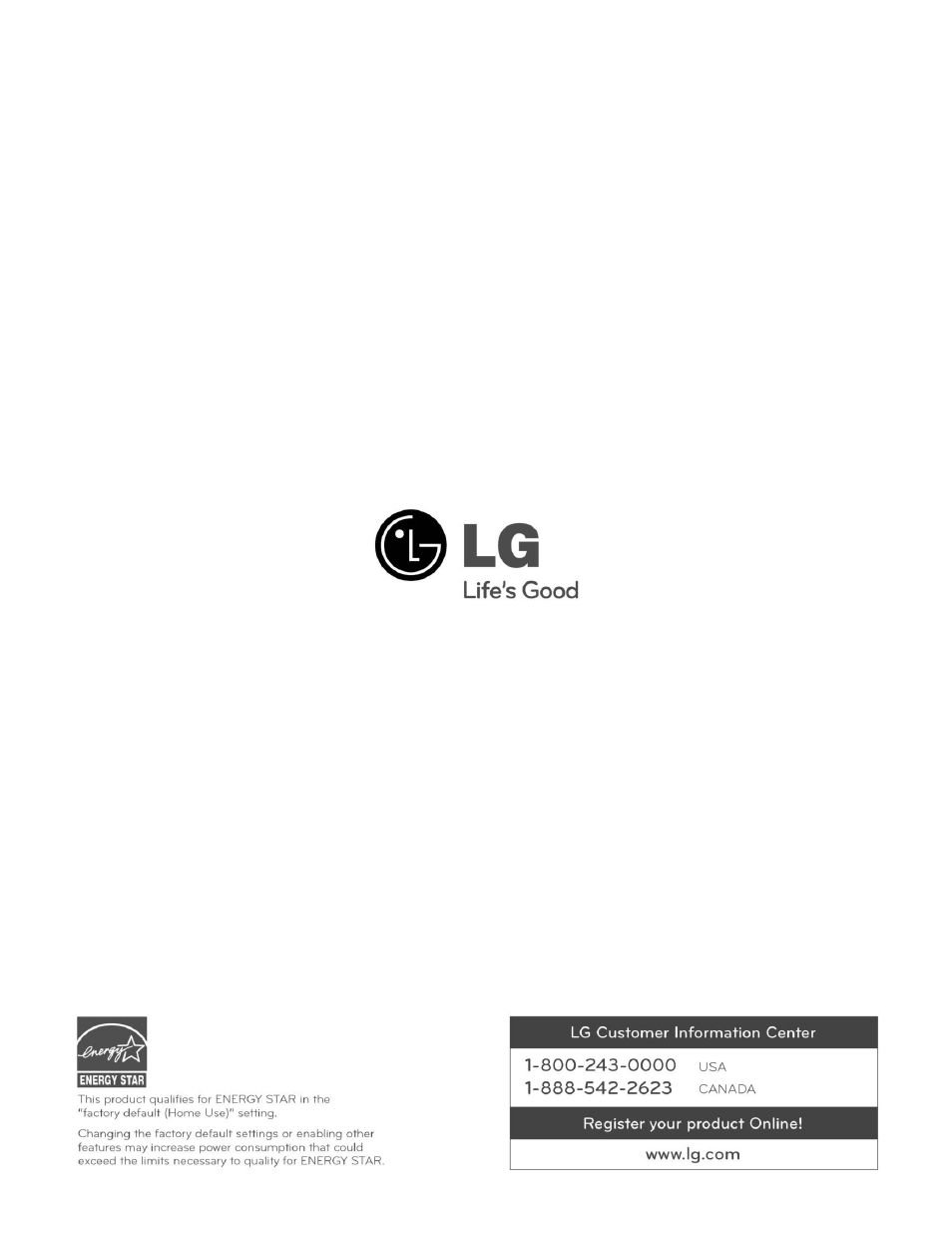 Life's good | LG WM3070HWA User Manual | Page 81 / 81