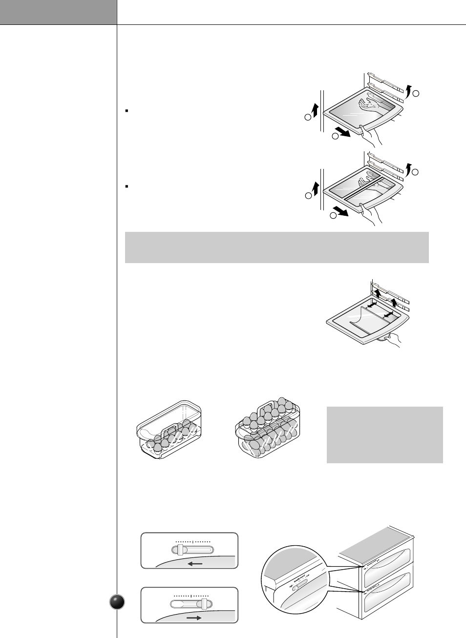 Shelf wine holder (applicable to some models only), Operation, Shelf height adjustment wine holder adjustment | LG LRSC26925TT User Manual | Page 18 / 30