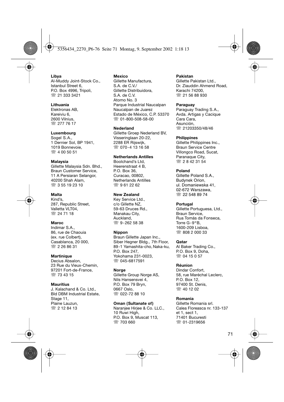 Braun 2270-5317 Silk-épil EverSoft User Manual | Page 70 / 71